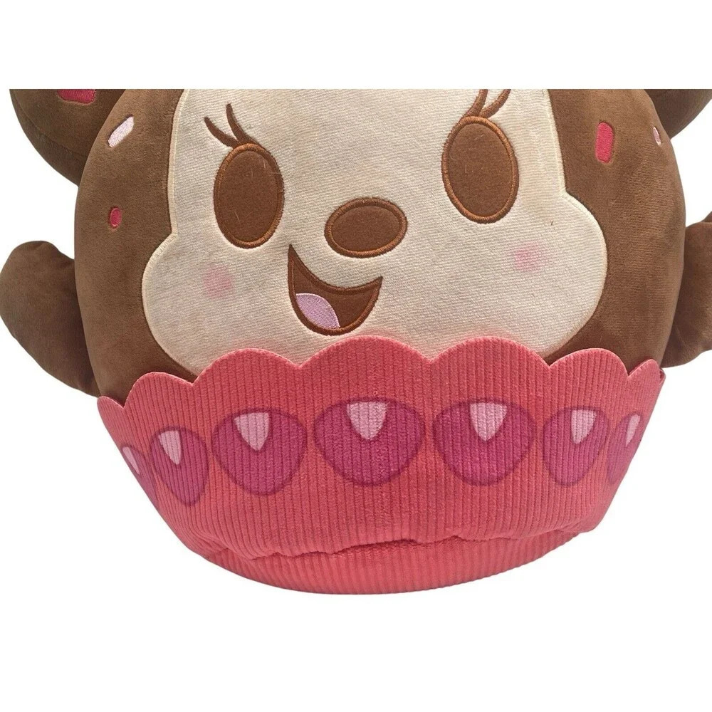 Minnie Mouse Strawberry Cupcake Disney Munchlings Plush Baked Treats 16” Toy - Picture 14 of 16